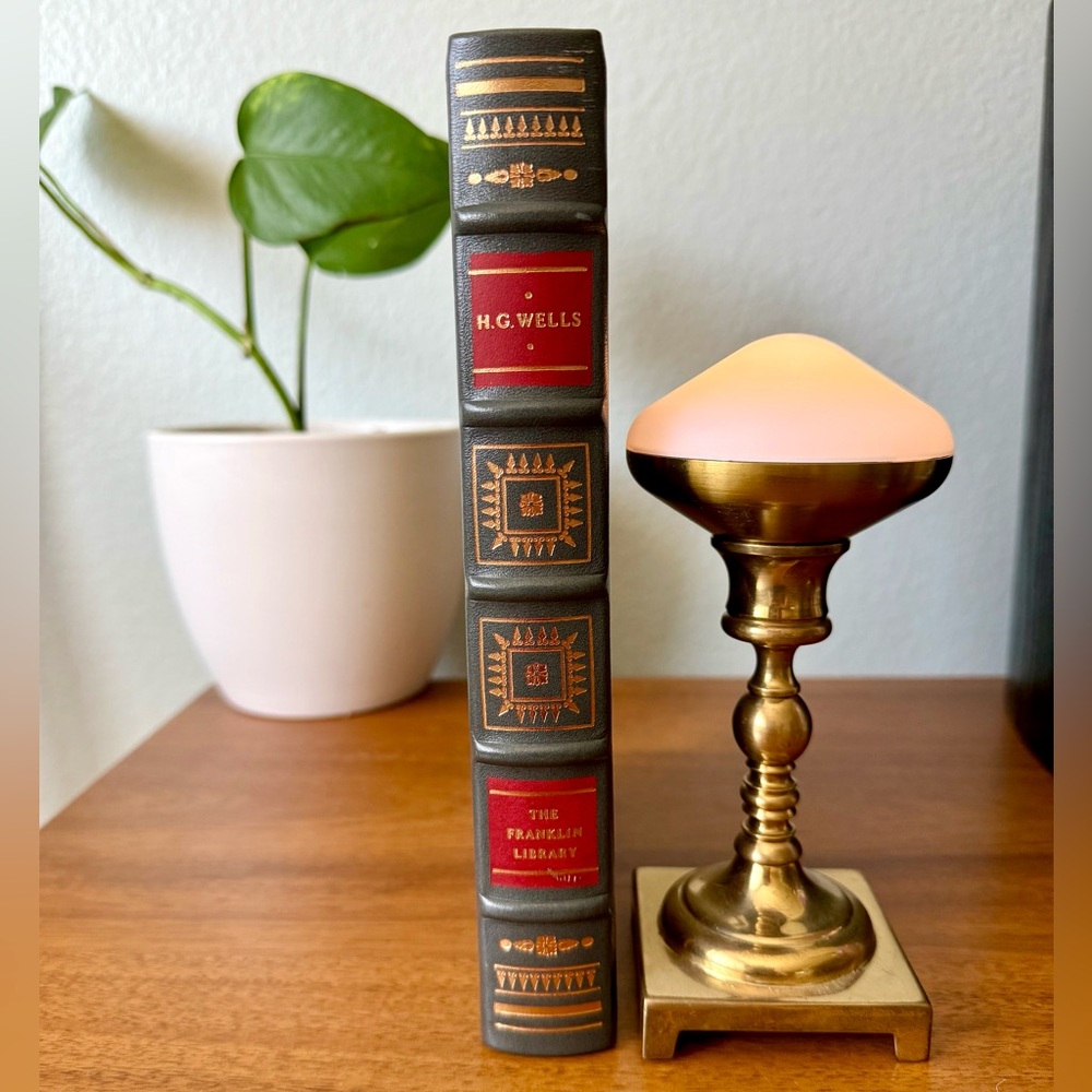 Franklin Library H.G. Wells 3 Stories Collected Series Limited Edition Leather